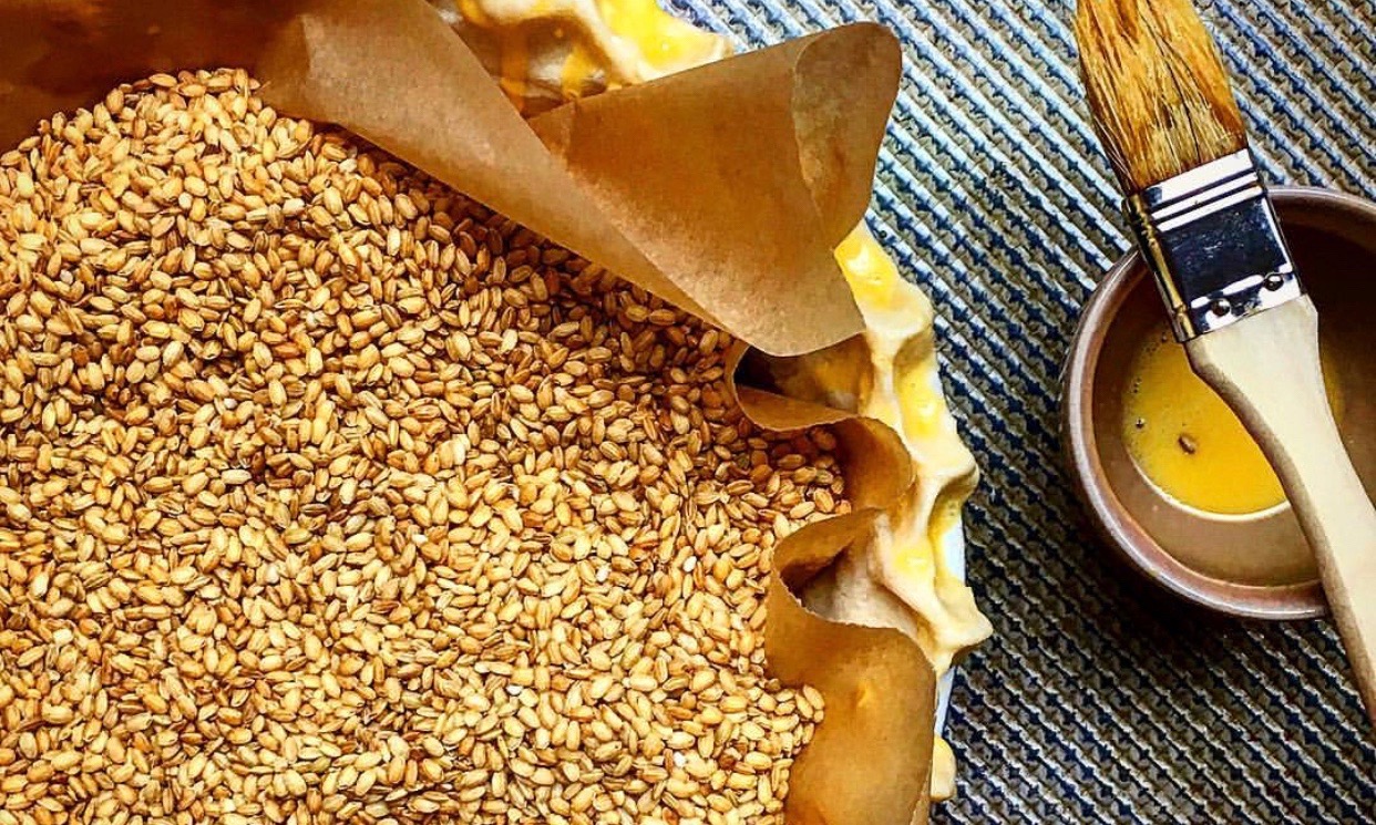 Pie Dough Weighed Down with Beans | Jessie Sheehan Bakes