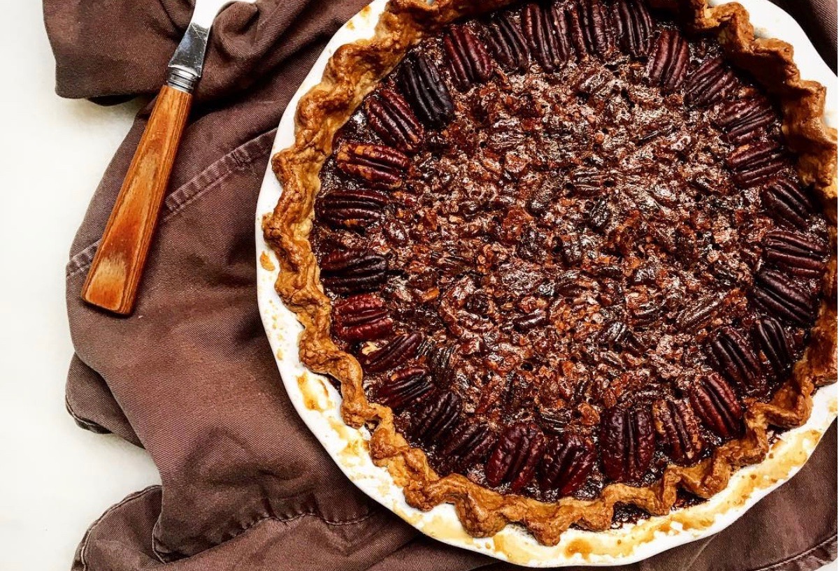 Deep-Dish Chocolate Bourbon Pecan Pie | Jessie Sheehan Bakes