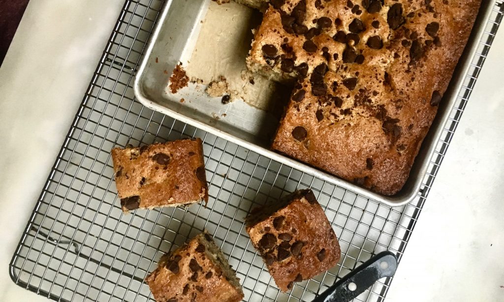 Chocolate Chip Snack Cake | Jessie Sheehan Bakes