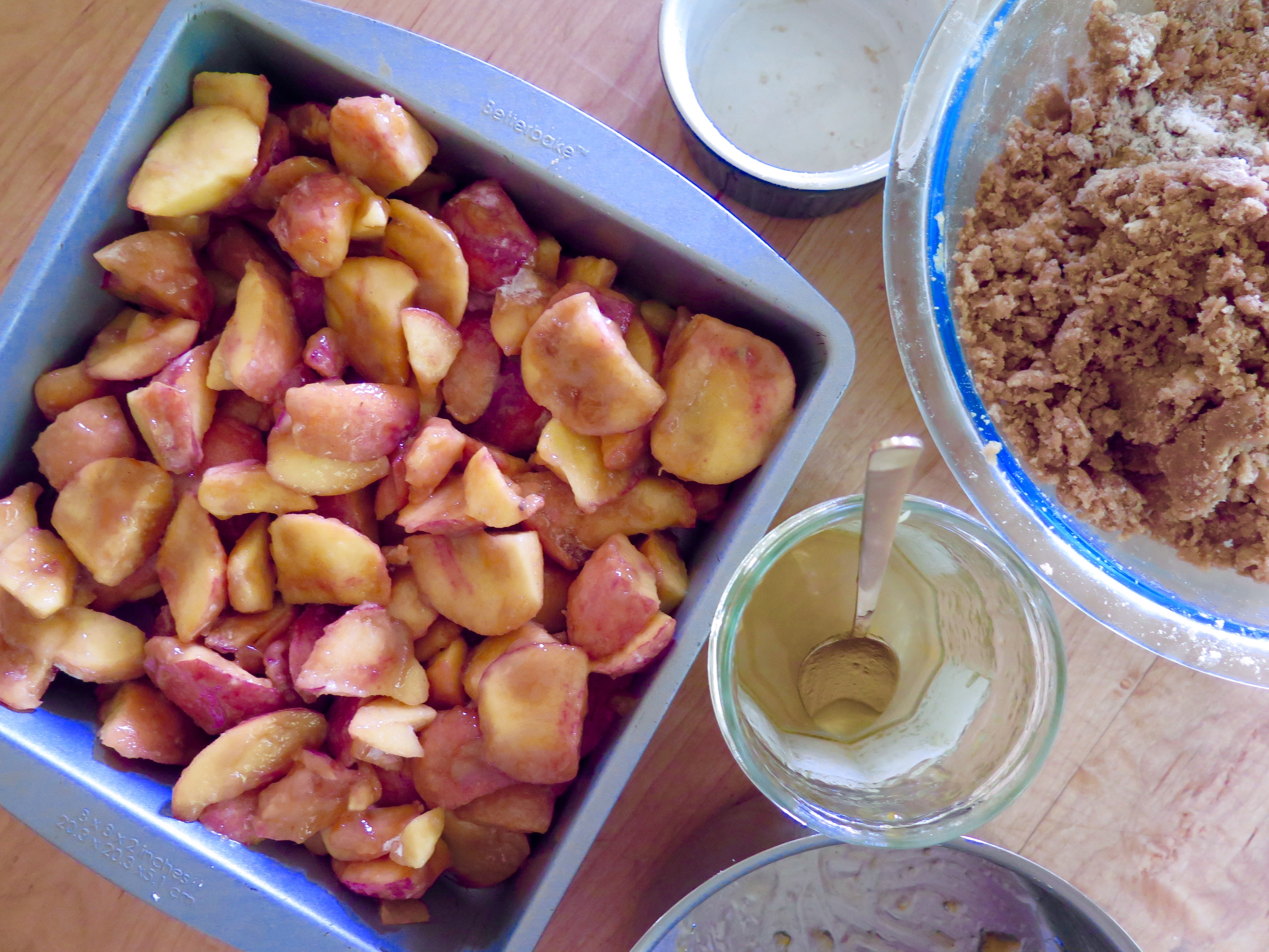Peach Crumble Recipe | Jessie Sheehan Bakes