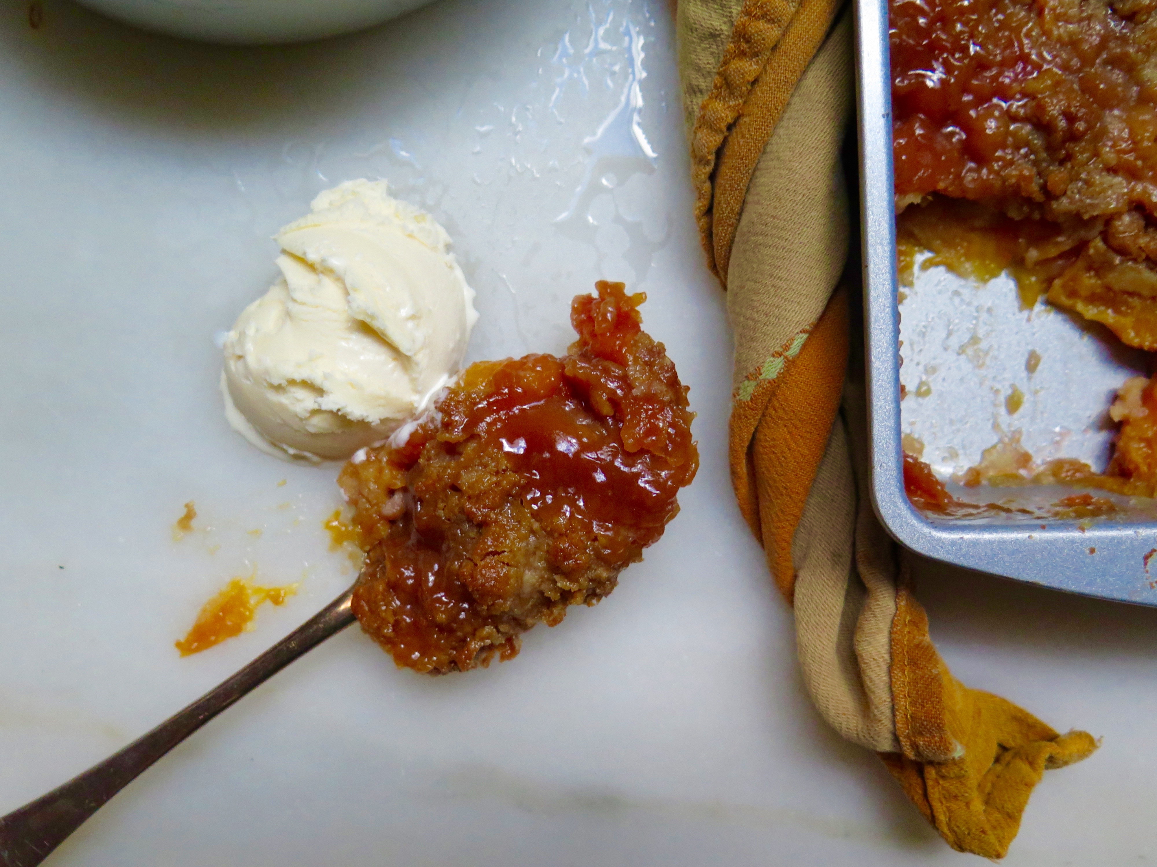 Peach Crumble Recipe | Jessie Sheehan Bakes