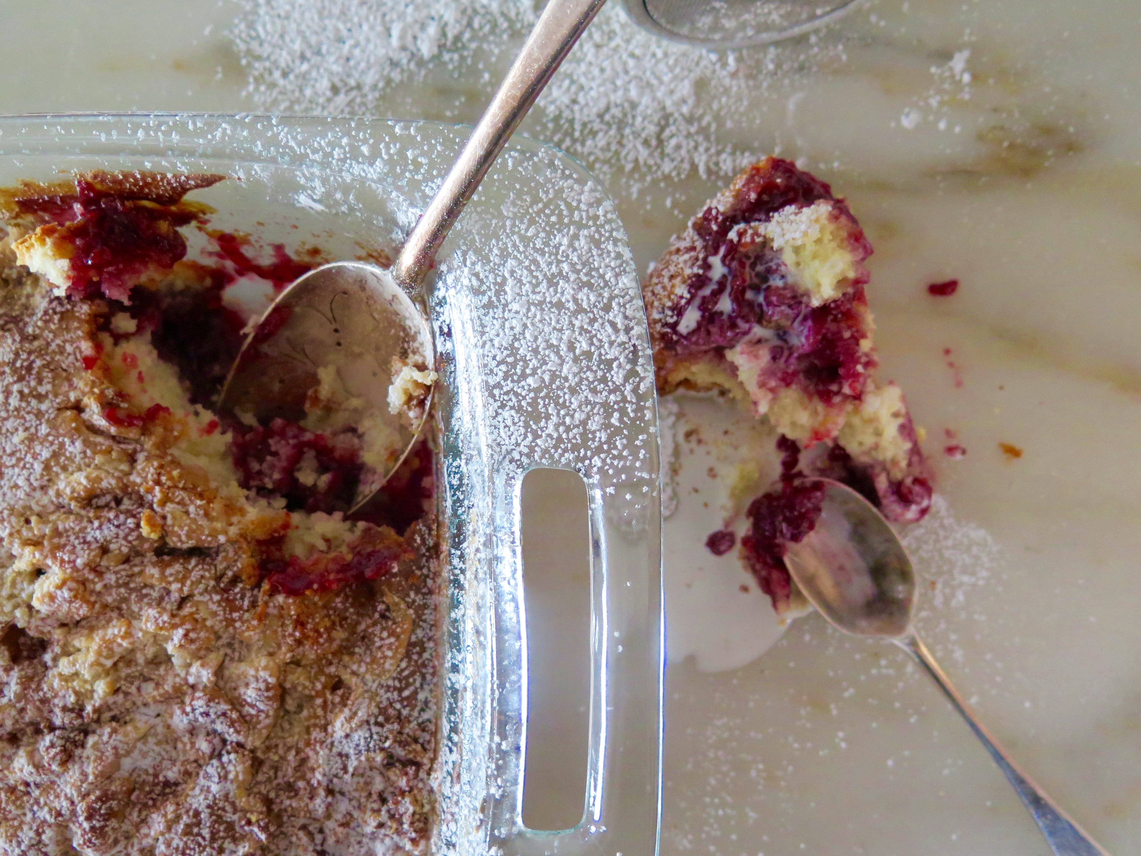 Raspberry Marshmallow Upside-Down Cake Recipe | Jessie Sheehan Bakes