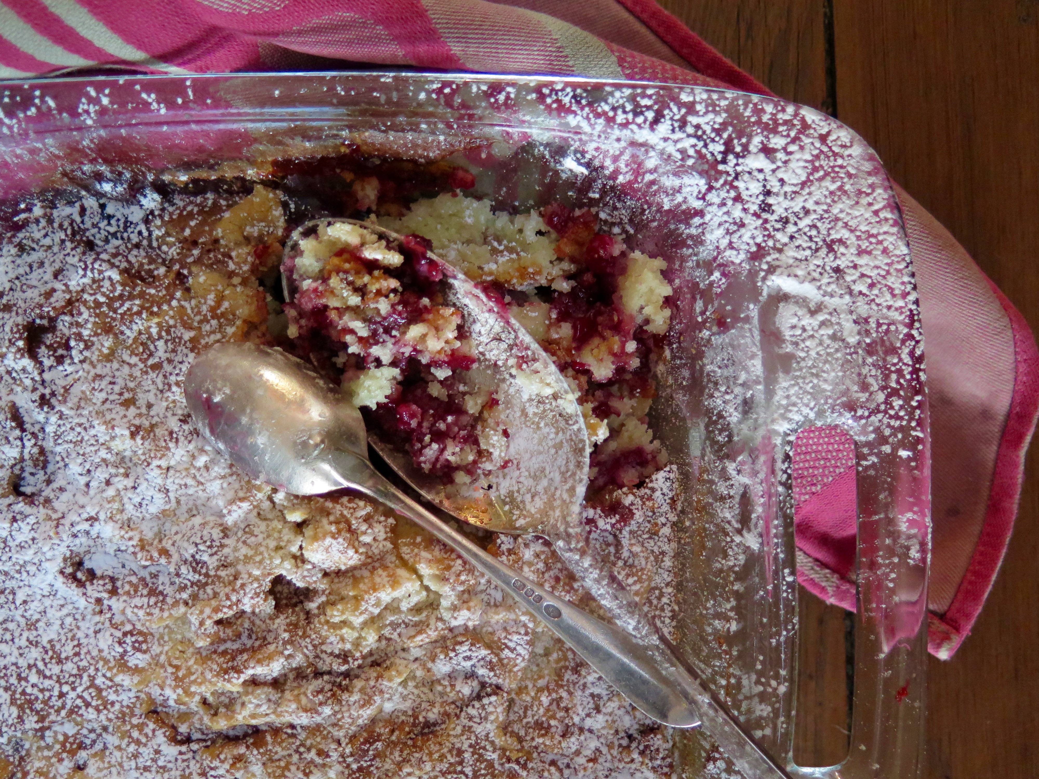 Raspberry Marshmallow Upside-Down Cake Recipe | Jessie Sheehan Bakes