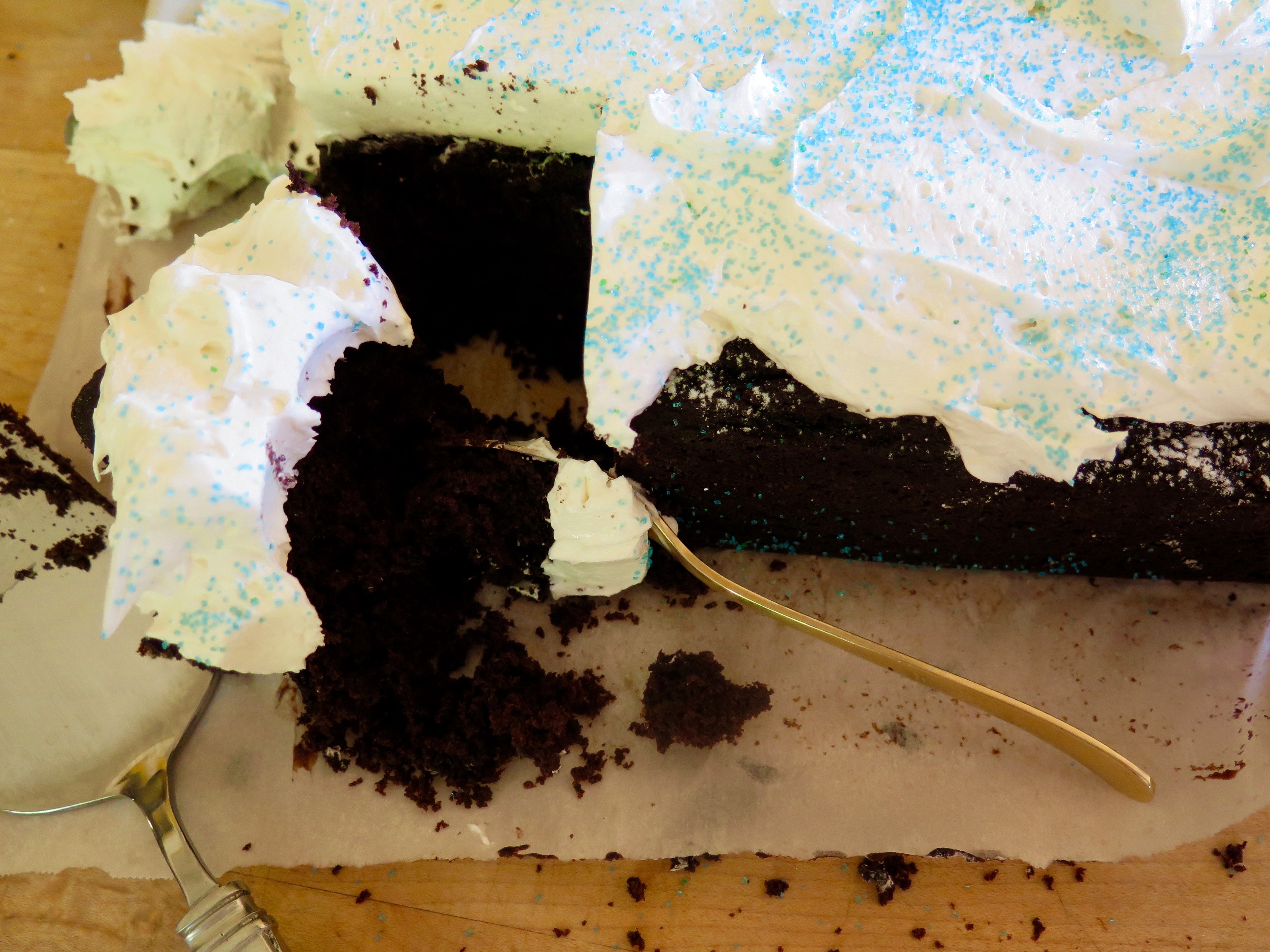 Chocolate Sheet Cake with Buttercream Frosting Recipe | Jessie Sheehan Bakes