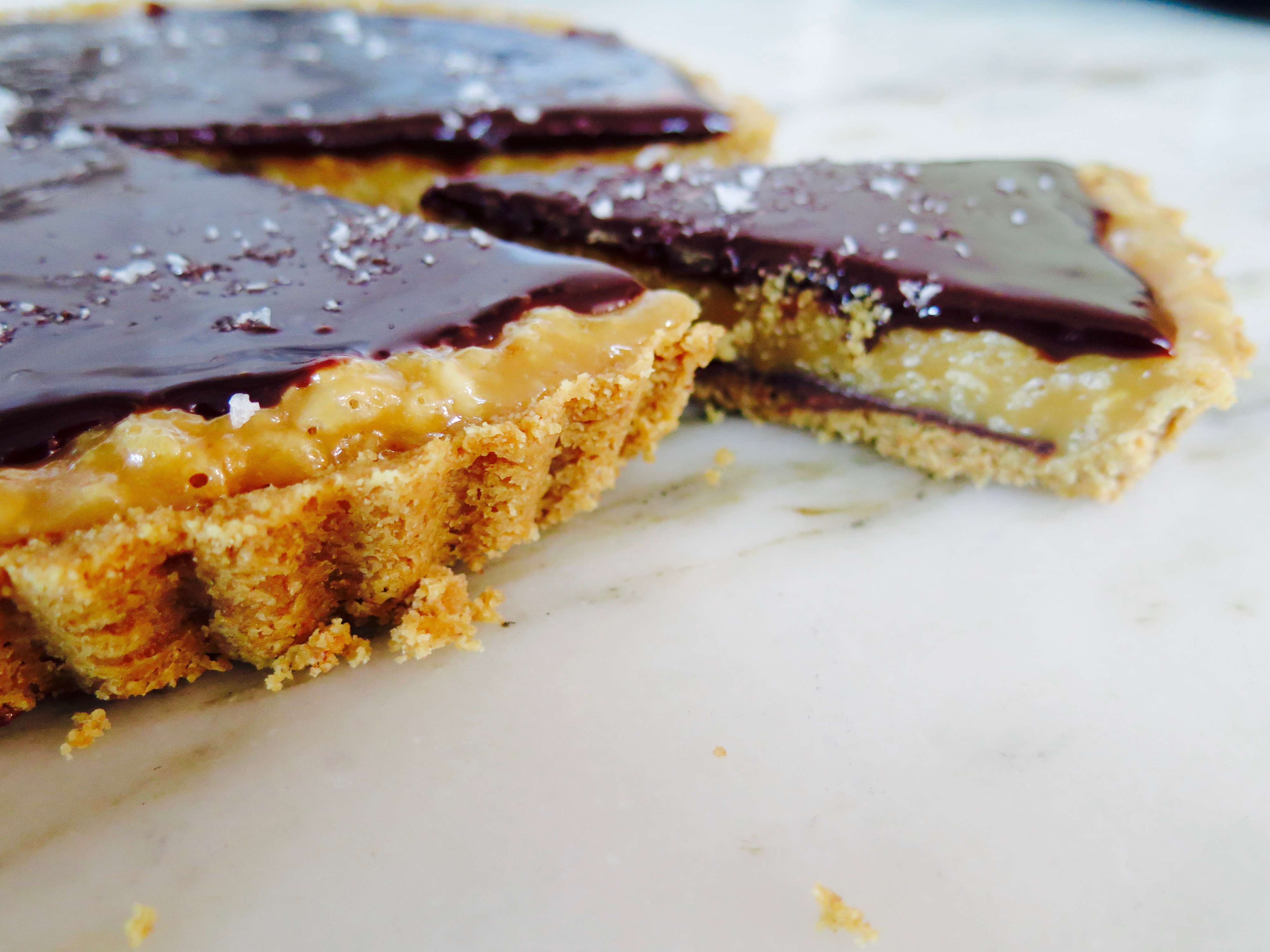 Caramel Chocolate Tart Recipe | Jessie Sheehan Bakes
