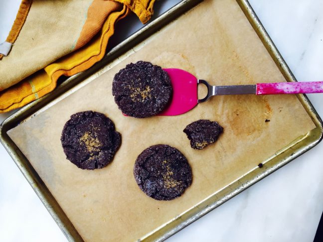 chewy chocolate sugar cookies