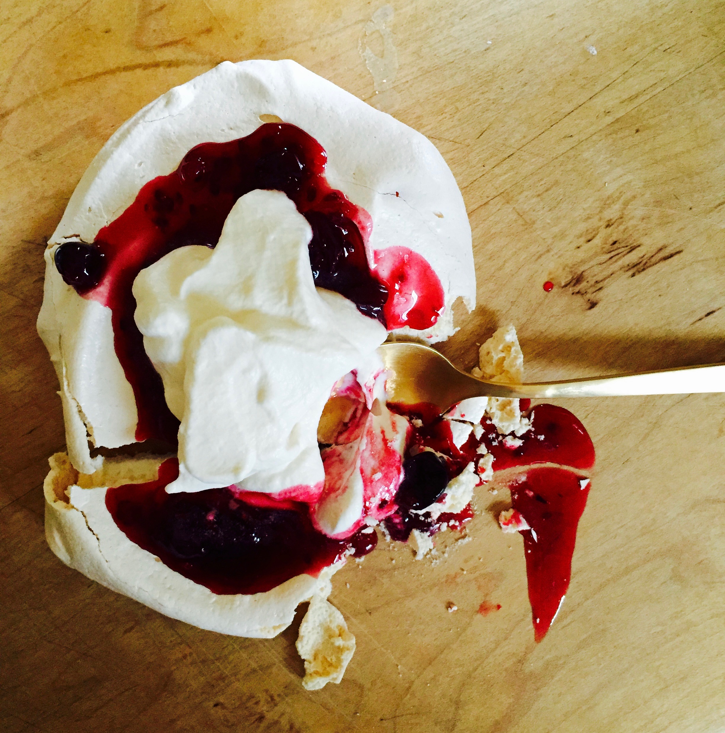 Mini Pavlovas with Red Currant Compote and Cream | Jessie Sheehan Bakes