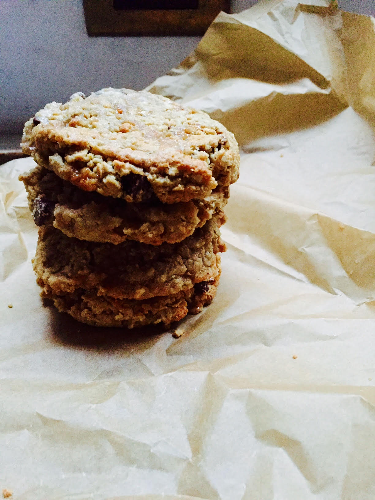 Toffee and Chocolate Oatmeal Cookies | Jessie Sheehan Bakes