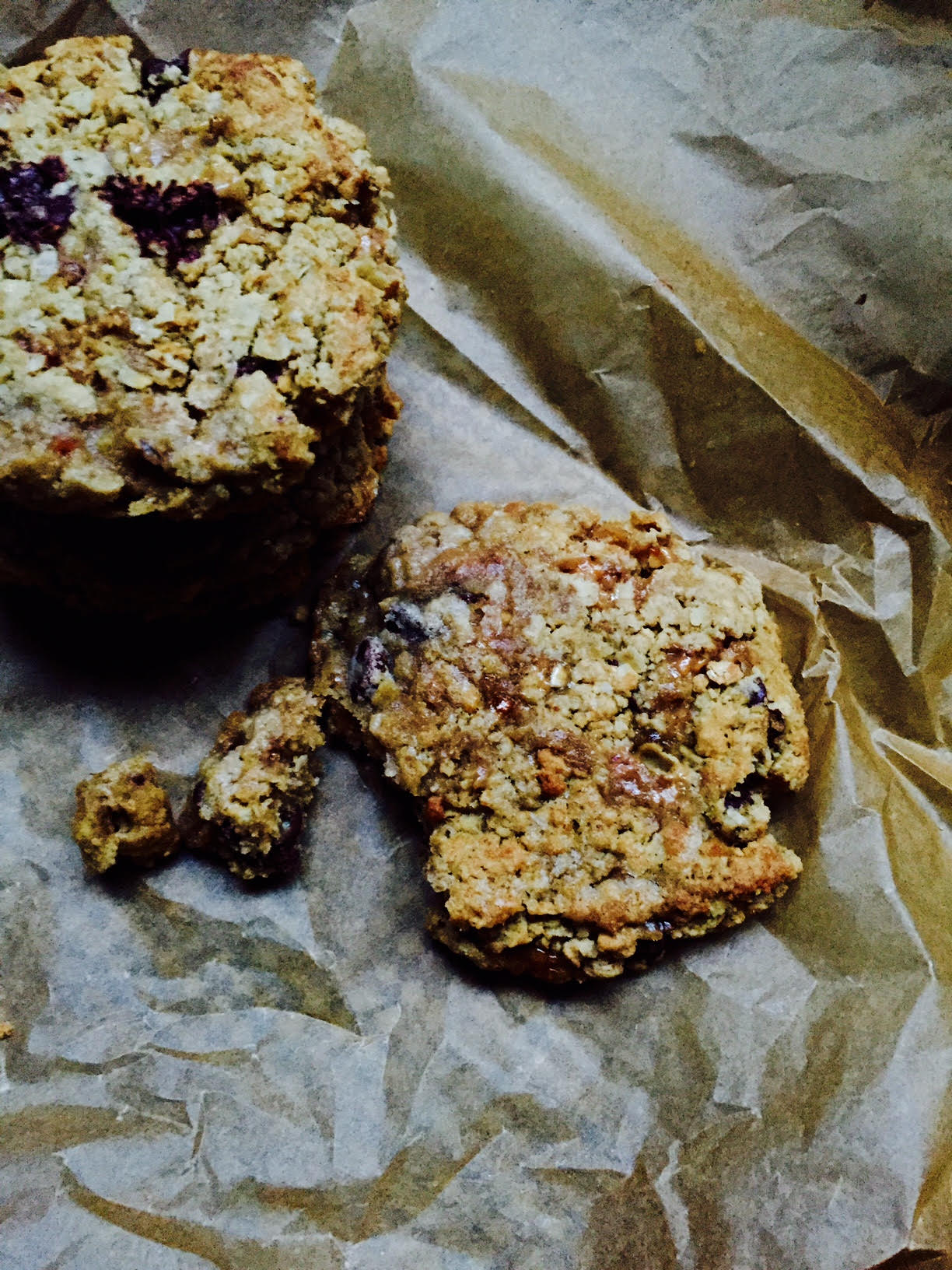 Toffee and Chocolate Oatmeal Cookies | Jessie Sheehan Bakes
