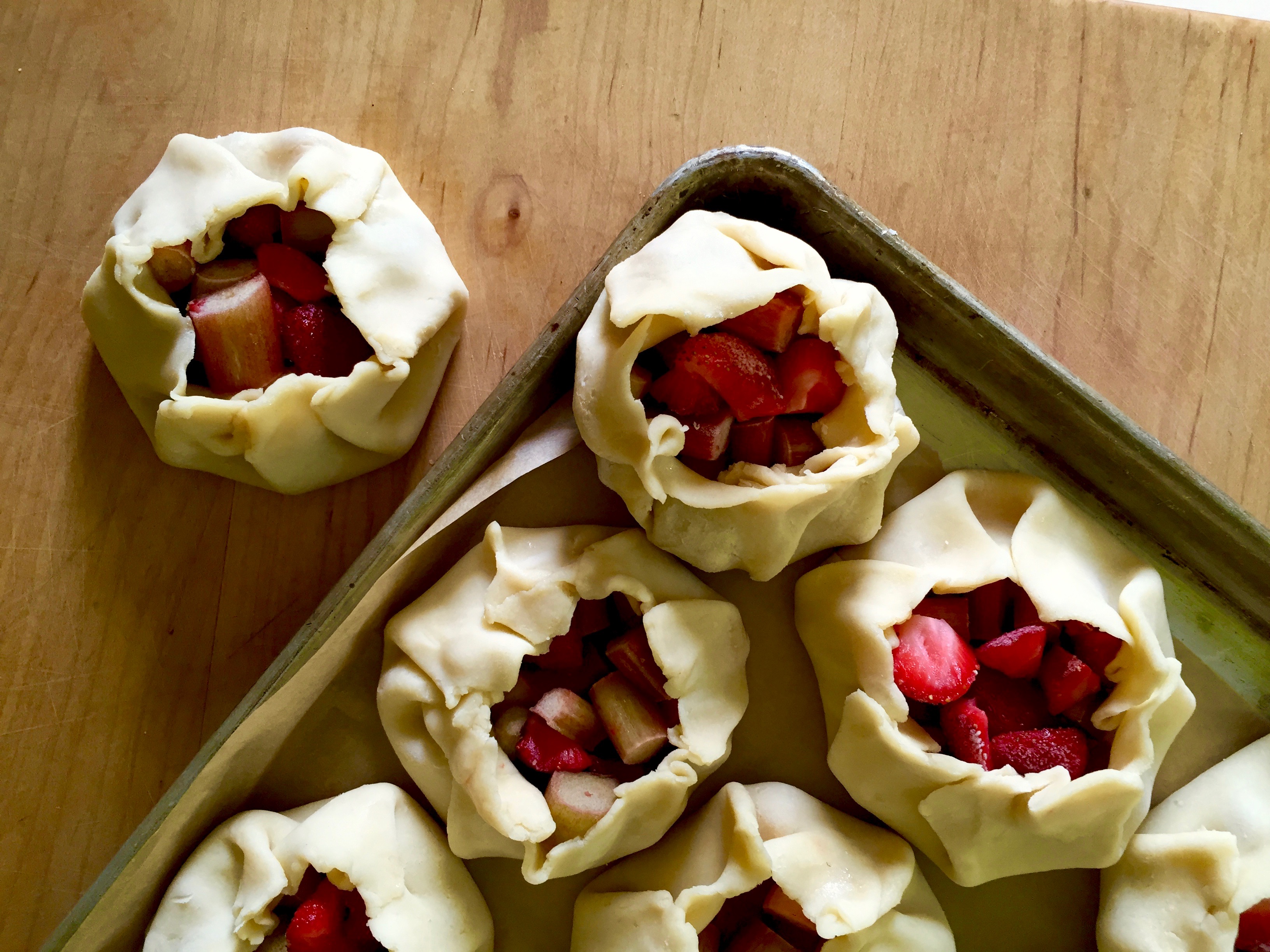 Strawberry Rhubarb Galettes | Jessie Sheehan Bakes