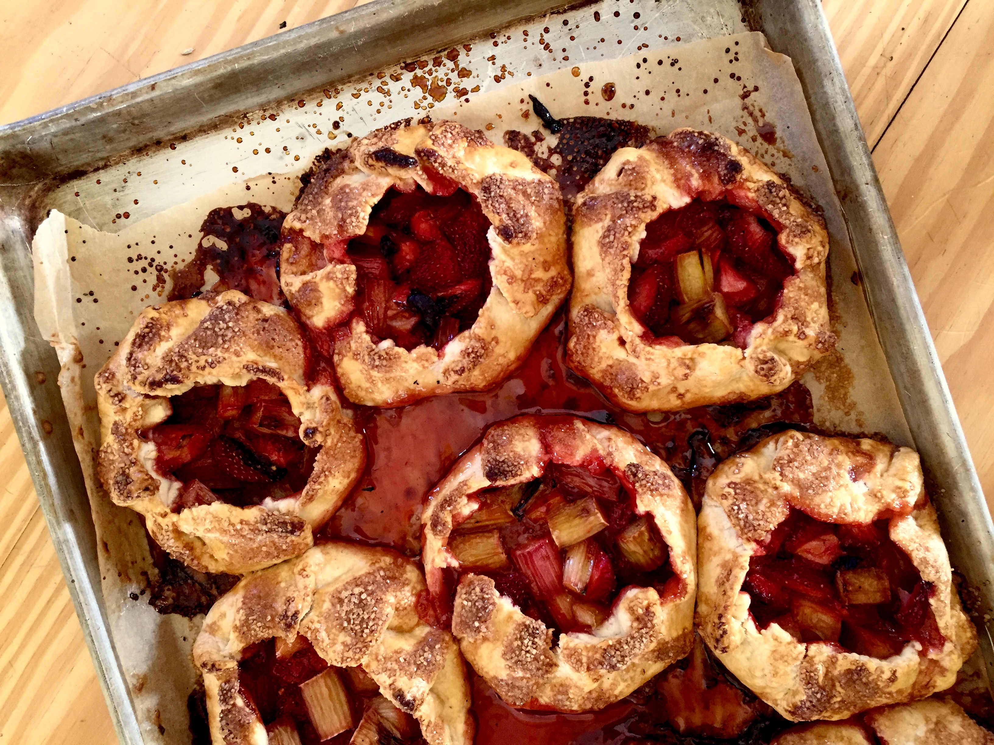 Strawberry Rhubarb Galettes | Jessie Sheehan Bakes