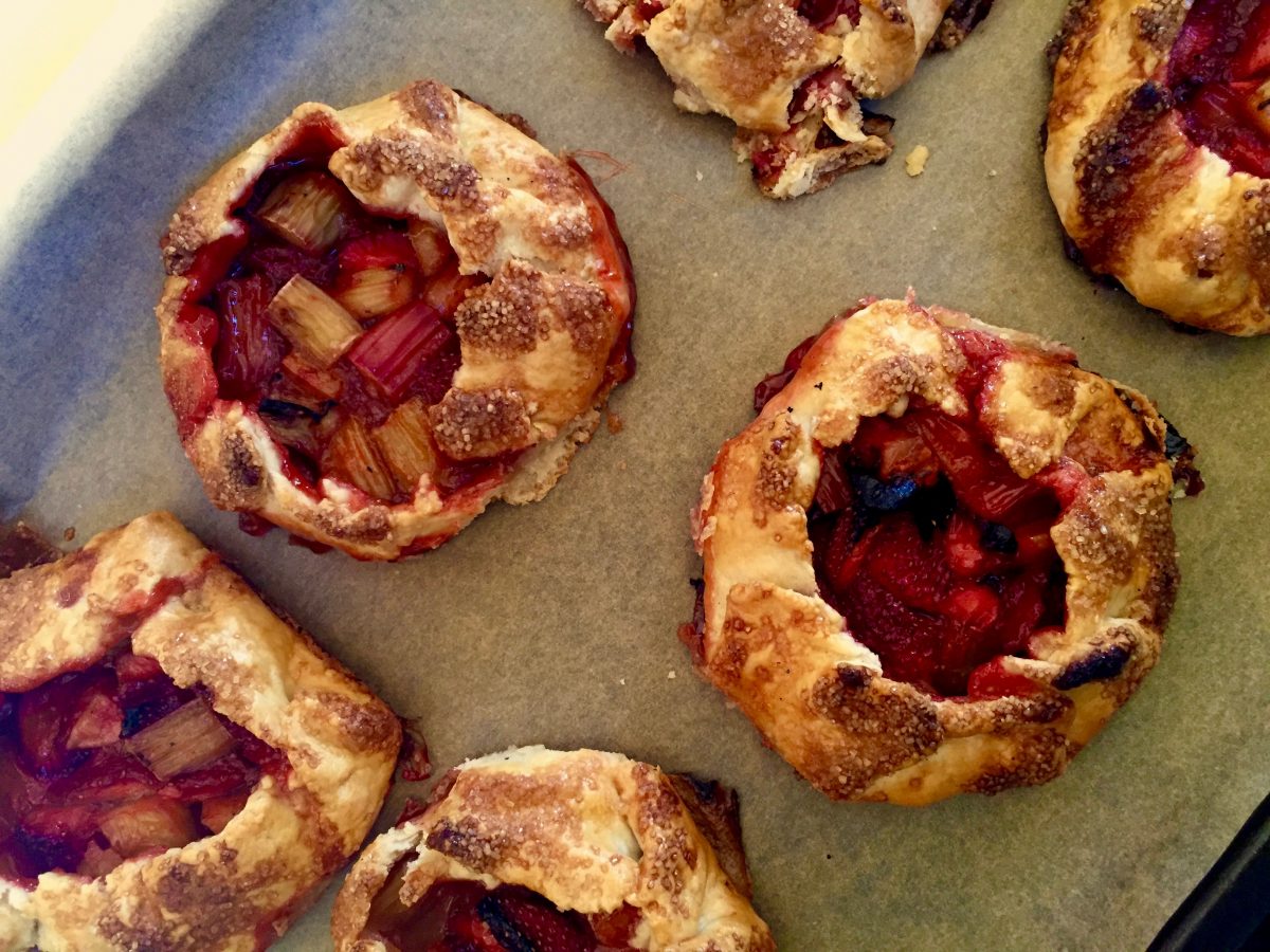 Mini Strawberry Rhubarb Galettes | Jessie Sheehan Bakes