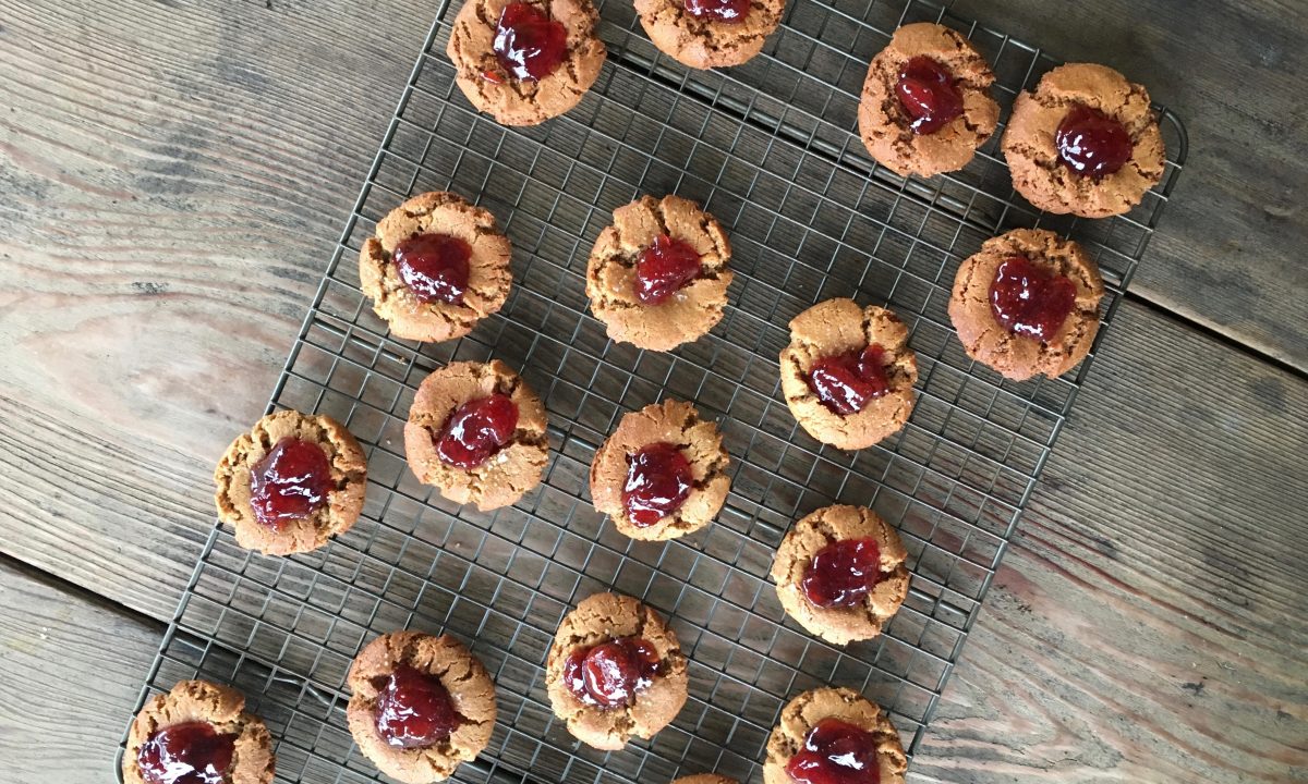 Peanut Butter and Jam Thumbprints | Jessie Sheehan Bakes