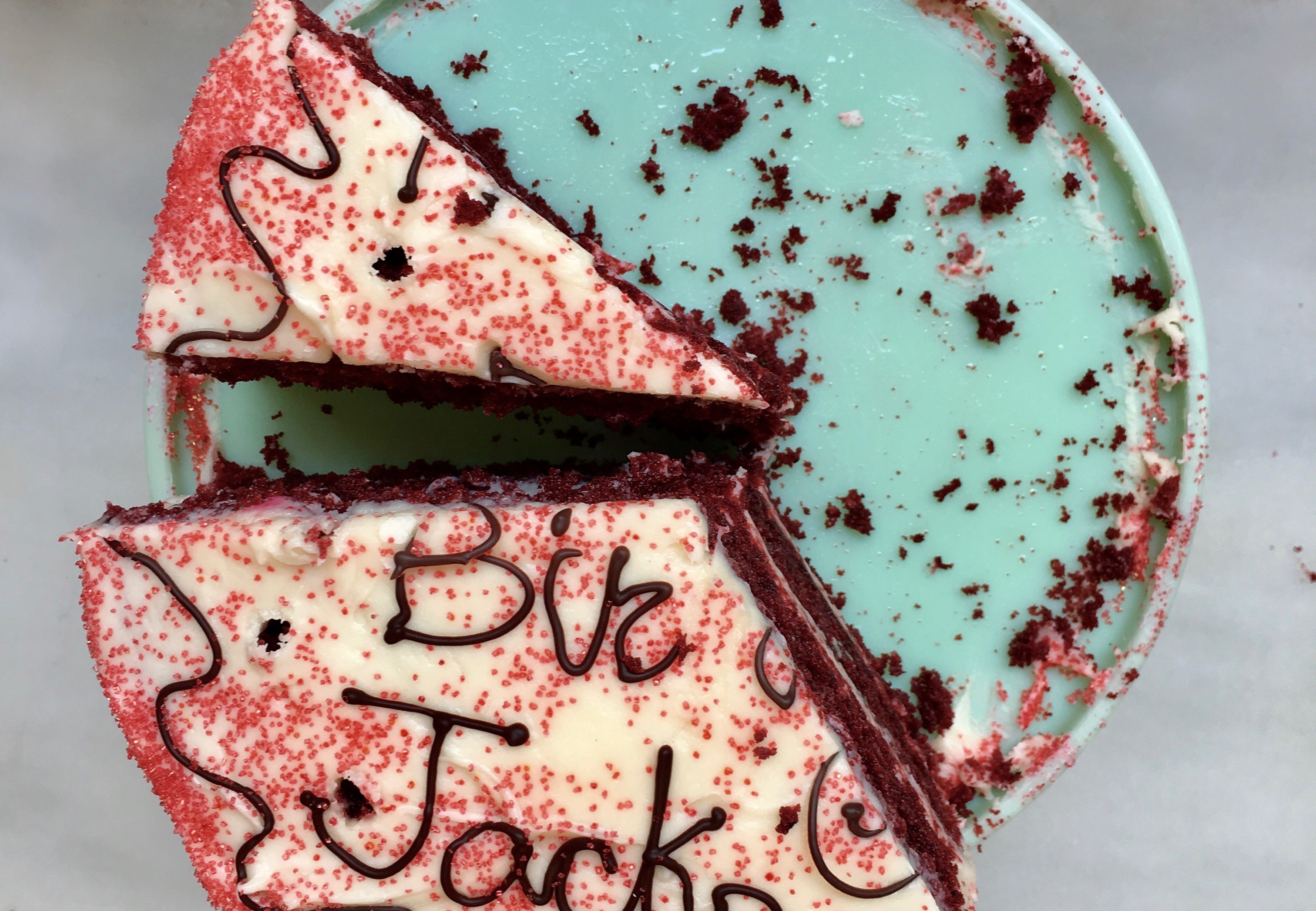 Red Velvet Cake with Cream Cheese Frosting Recipe | Jessie Sheehan Bakes