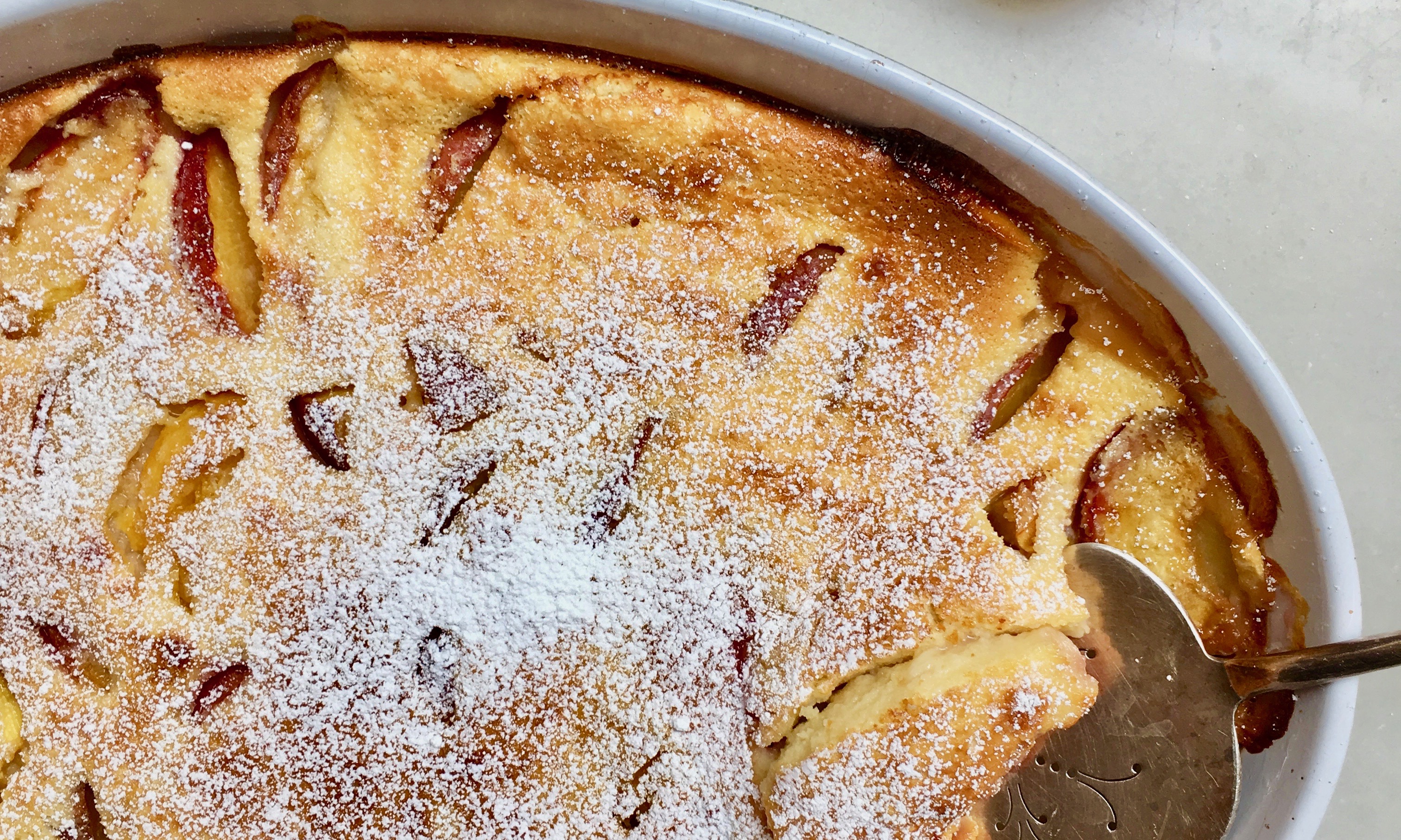 Peach Clafoutis Recipe | Jessie Sheehan Bakes