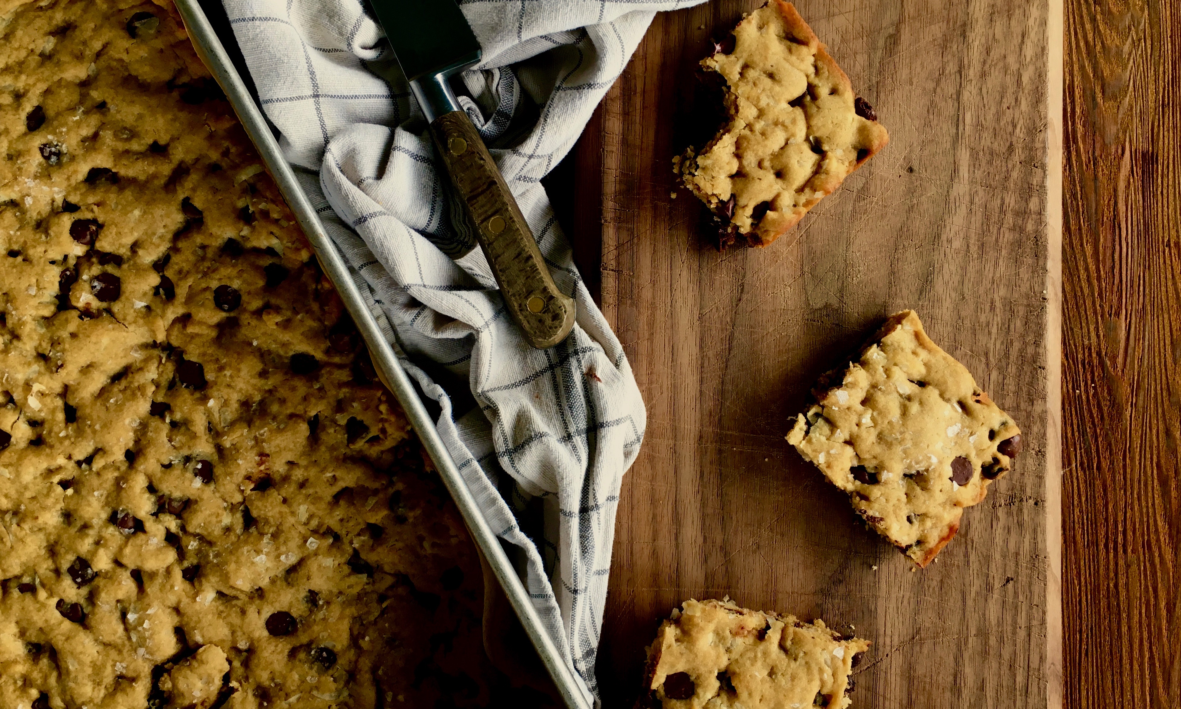 Chocolate Chip Coconut Cookie Bars | Jessie Sheehan Bakes