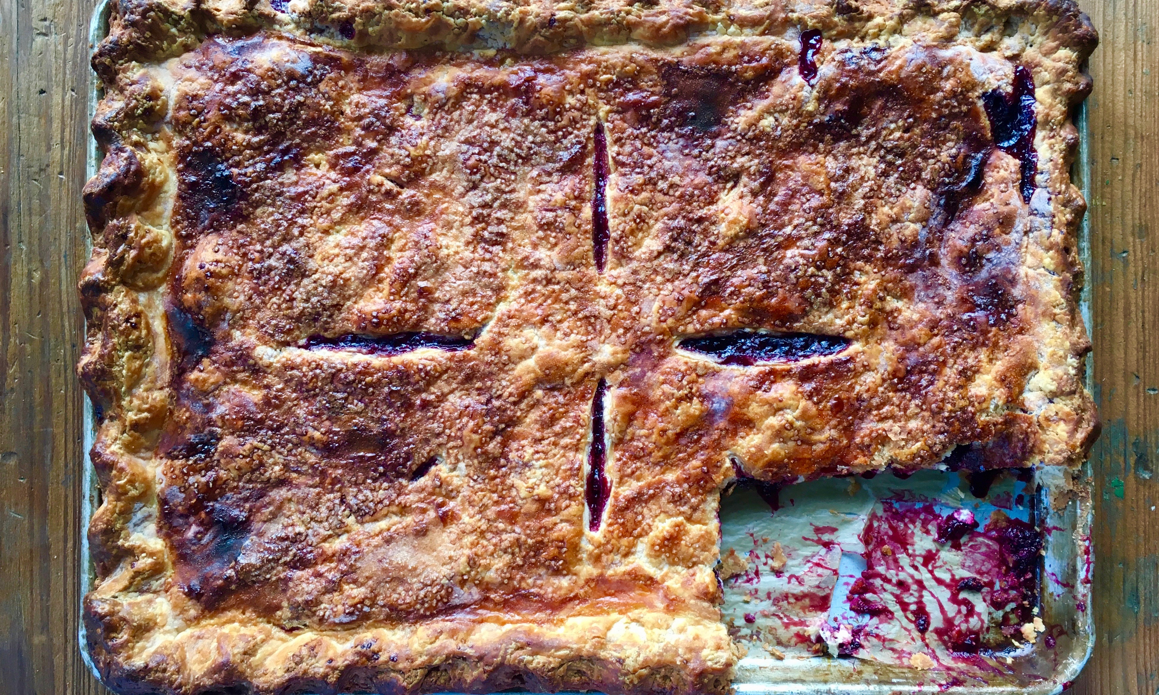 Blackberry-Lime Slab Pie Recipe | Jessie Sheehan Bakes