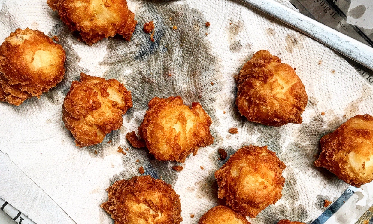 Apple Fritters Fresh Out of the Fryer | Jessie Sheehan Bakes