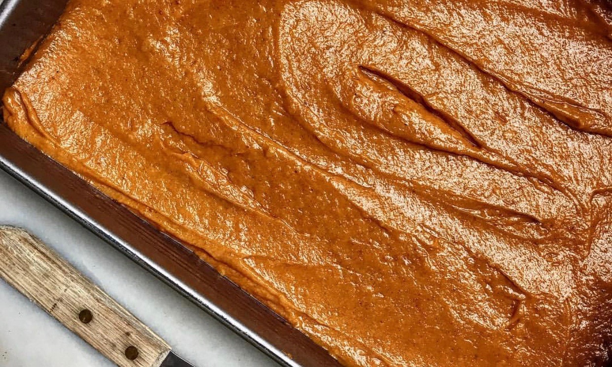 Pumpkin Sheet Cake Before Baking | Jessie Sheehan Bakes