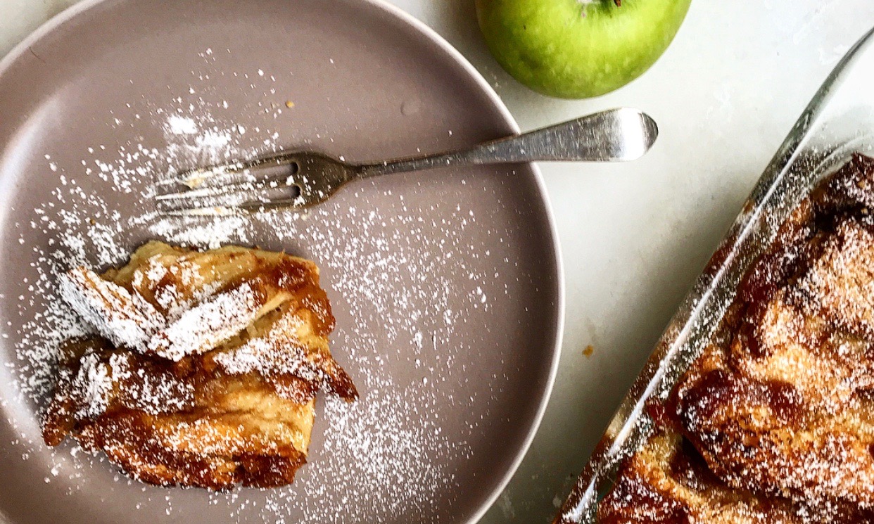 Overnight Baked French Toast with Apple Compote | Jessie Sheehan Bakes