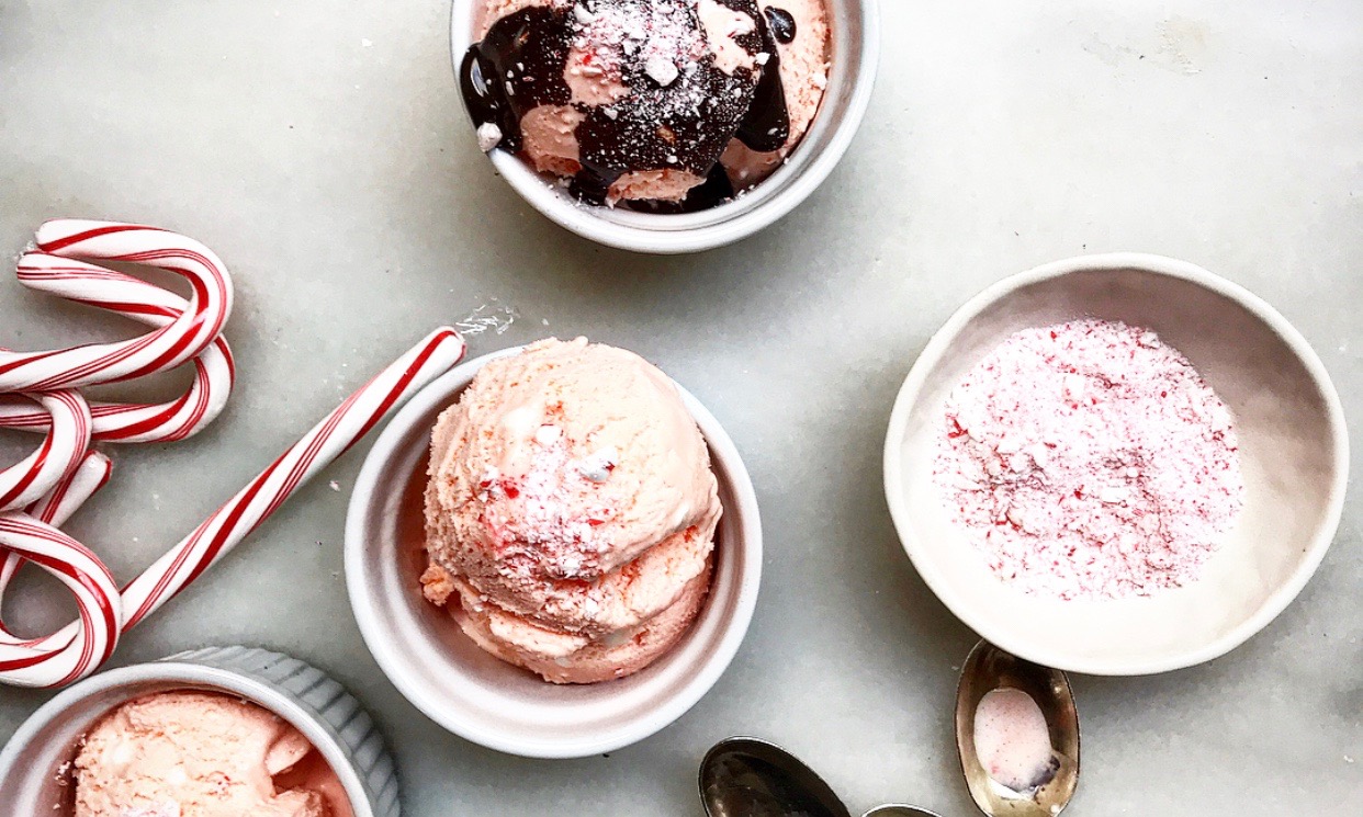Peppermint Ice Cream with Hot Fudge Sauce | Jessie Sheehan Bakes