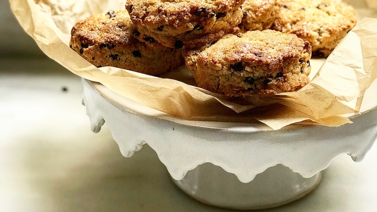 Currant Brown Sugar Cream Scones | Jessie Sheehan Bakes
