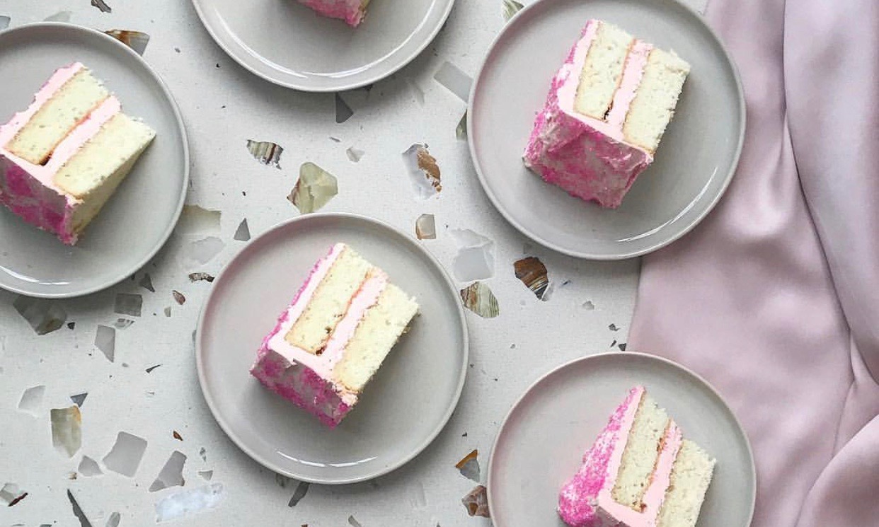 Silver Cake with Pink Frosting | Jessie Sheehan Bakes