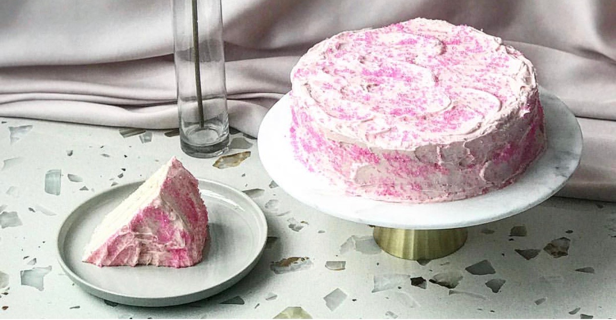 Silver Cake with Pink Frosting | Jessie Sheehan Bakes