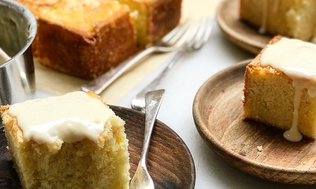 Cottage Pudding (aka Cake) with Vanilla Sauce from The Vintage Baker | Jessie Sheehan Bakes