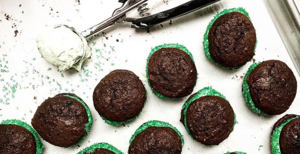 Grasshopper Whoopie Pies | Jessie Sheehan Bakes