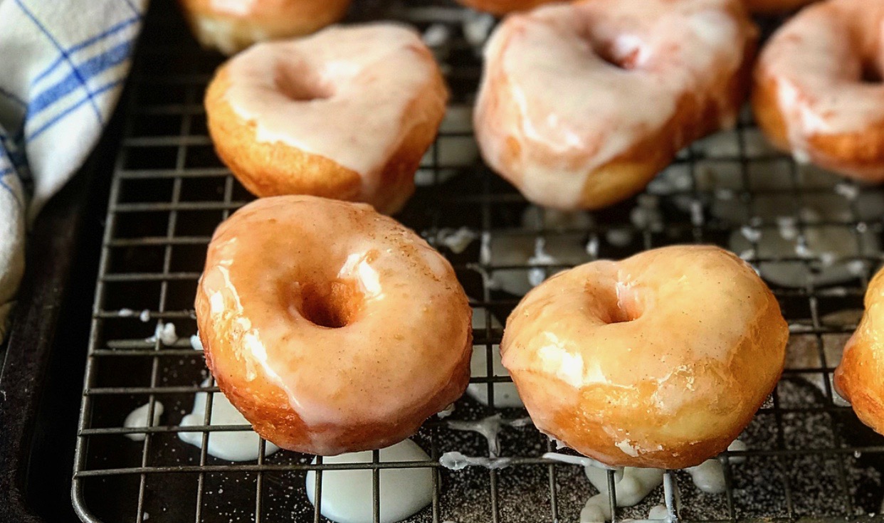 Overnight Yeasted Glazed Donuts | Jessie Sheehan Bakes
