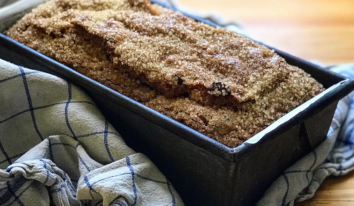 Cinnamon Sugar Cranberry Bread | Jessie Sheehan Bakes