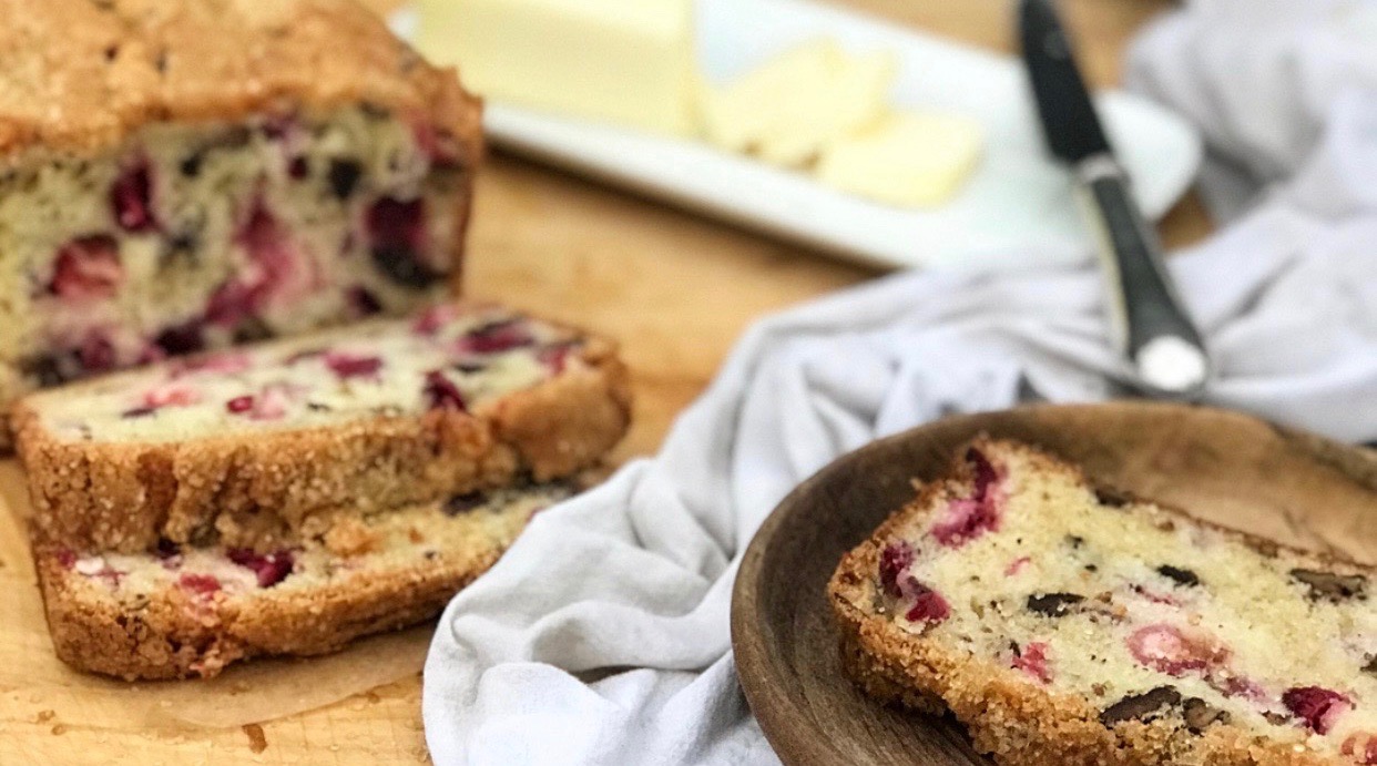 Cinnamon Sugar Cranberry Bread | Jessie Sheehan Bakes