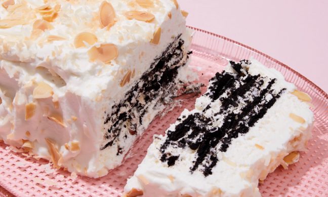 Coconut Chocolate Icebox Cake with Toasted Almonds from The Vintage Baker | Jessie Sheehan Bakes