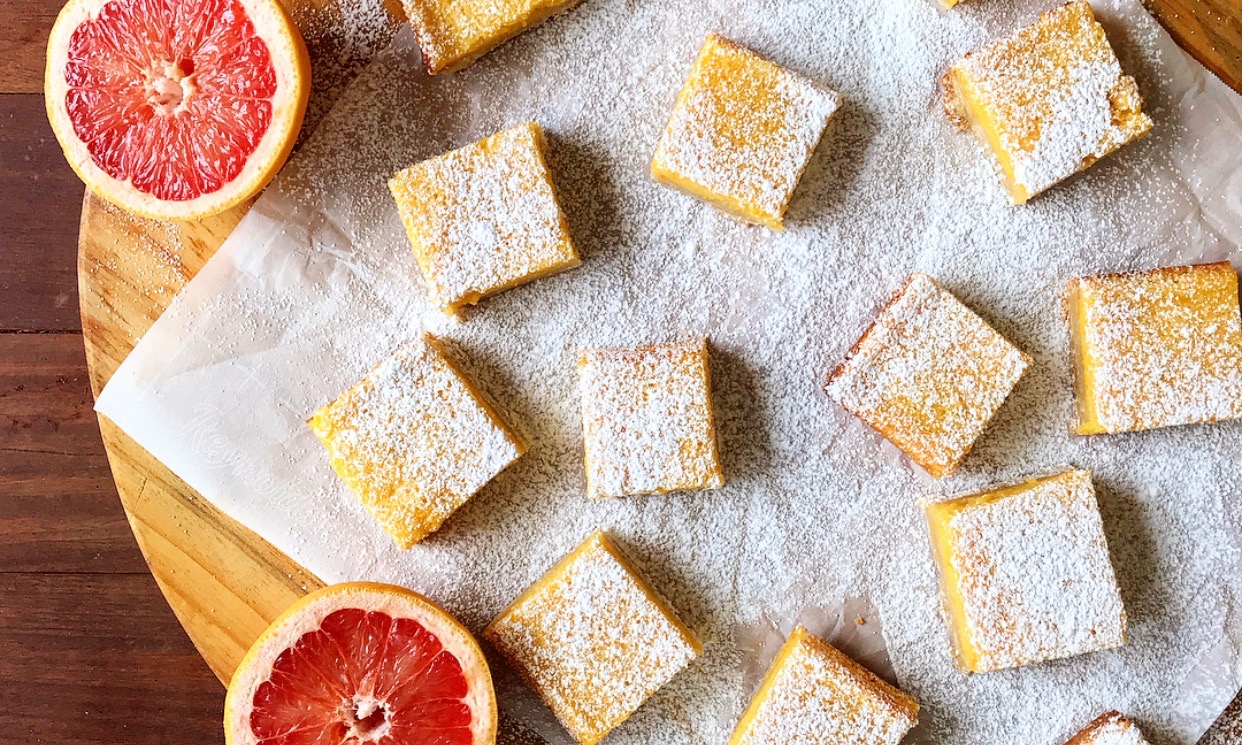 Pink Grapefruit Bars Recipe | Jessie Sheehan Bakes