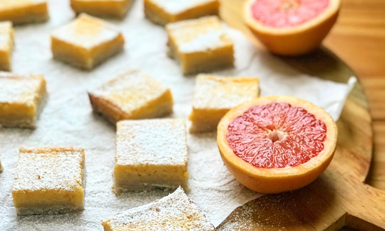 Pink Grapefruit Bars Recipe | Jessie Sheehan Bakes