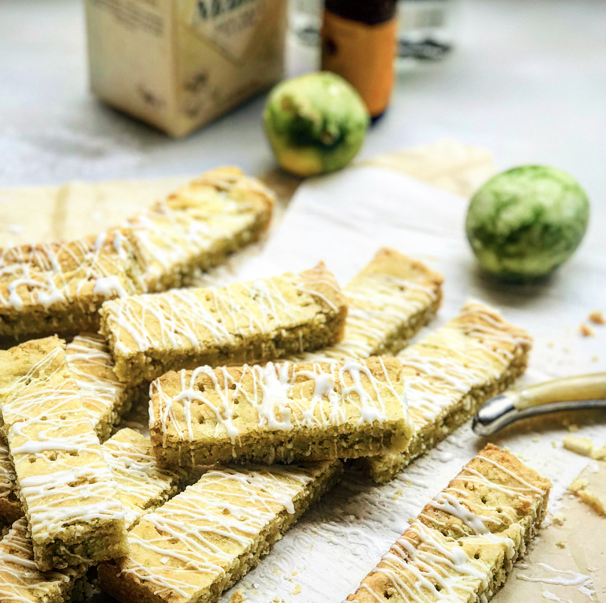 Margarita Shortbread Cookies with Orange Tequila Glaze | Jessie Sheehan Bakes