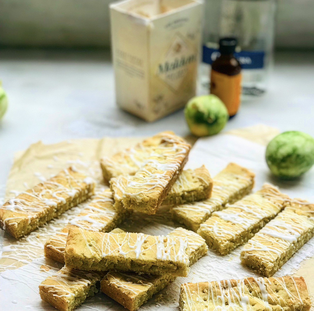 Margarita Shortbread Cookies with Orange Tequila Glaze | Jessie Sheehan Bakes