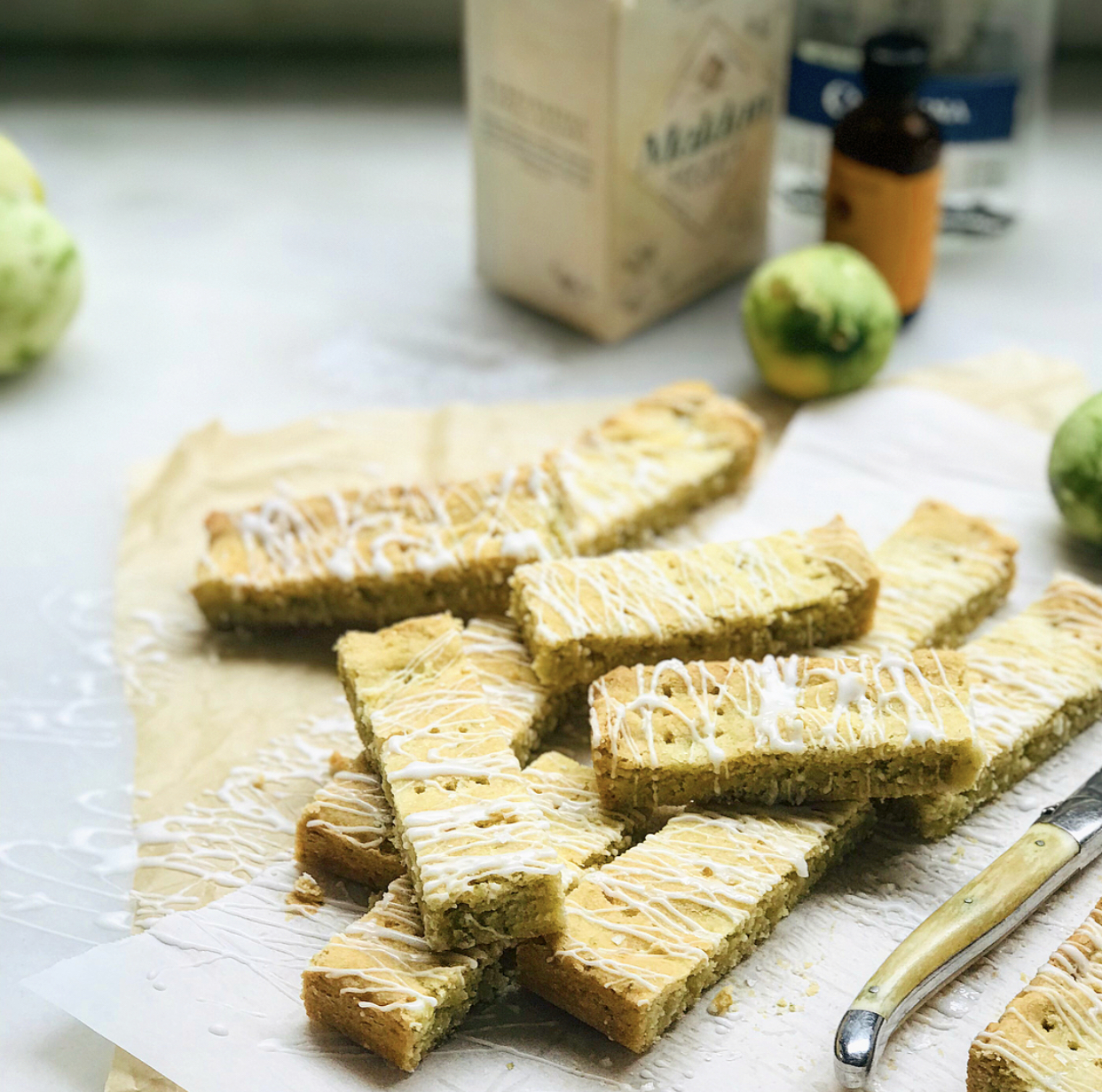 Margarita Shortbread Cookies with Orange Tequila Glaze | Jessie Sheehan Bakes
