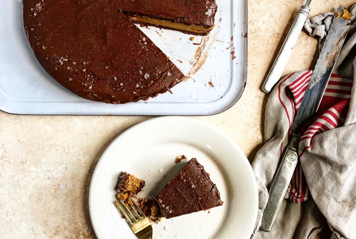 A Ginormous Milk Chocolate Peanut Butter Cup for a Crowd | Jessie Sheehan Bakes