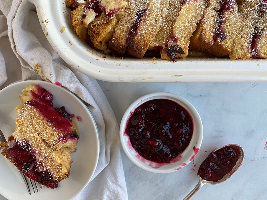 Cream Cheese and Jam Stuffed French Toast | Jessie Sheehan Bakes