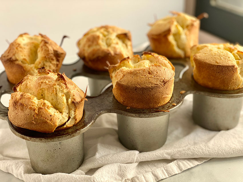 Gruyere Black Pepper Popovers Recipe | Jessie Sheehan Bakes