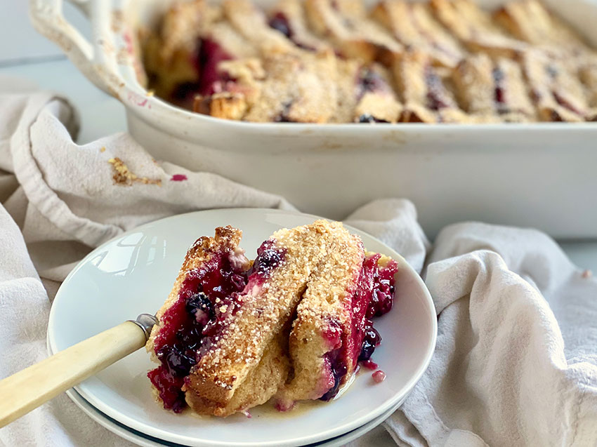 Cream Cheese and Jam Stuffed French Toast | Jessie Sheehan Bakes