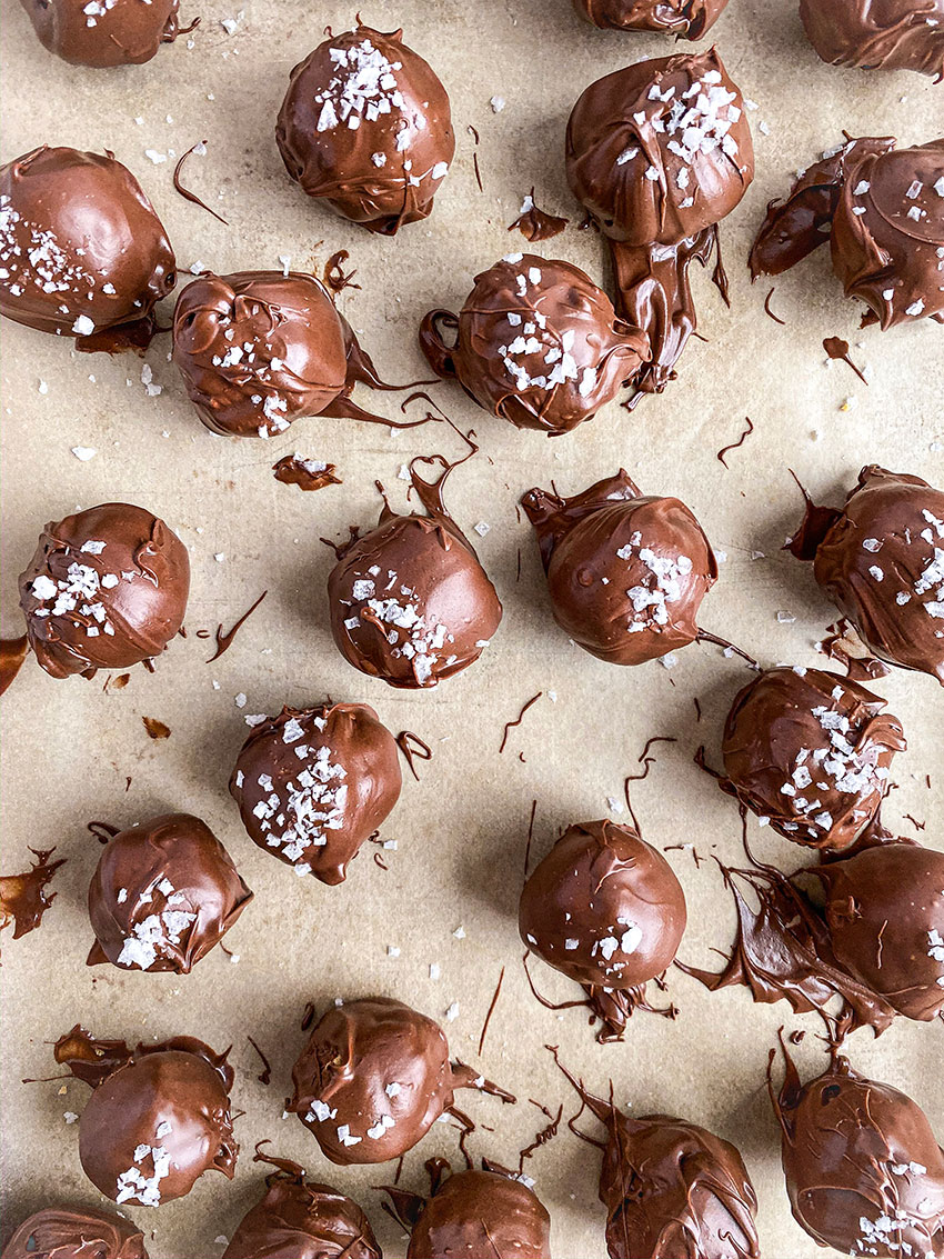 Peanut Butter Chocolate Rice Krispy Truffles | Jessie Sheehan Bakes