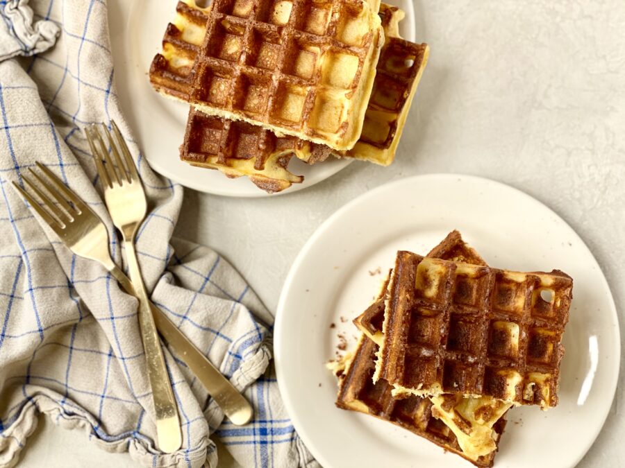 Overnight Yeasted Waffles Recipe | Jessie Sheehan Bakes