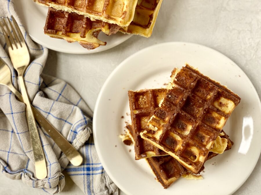 Overnight Yeasted Waffles Recipe | Jessie Sheehan Bakes