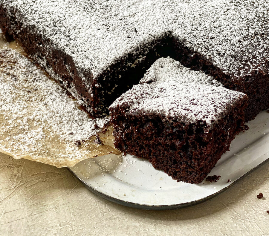 Chocolate Olive Oil Snacking Cake Recipe | Jessie Sheehan Bakes