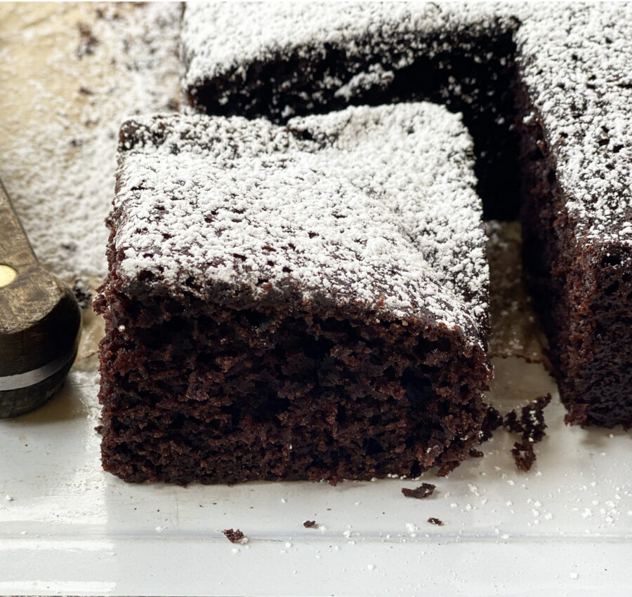 Chocolate Olive Oil Snacking Cake Recipe | Jessie Sheehan Bakes